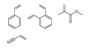 1,2-BIS(ETHENYL)BENZENE;METHYL 2-METHYLPROP-2-ENOATE;PROP-2-ENENITRILE;STYRENE